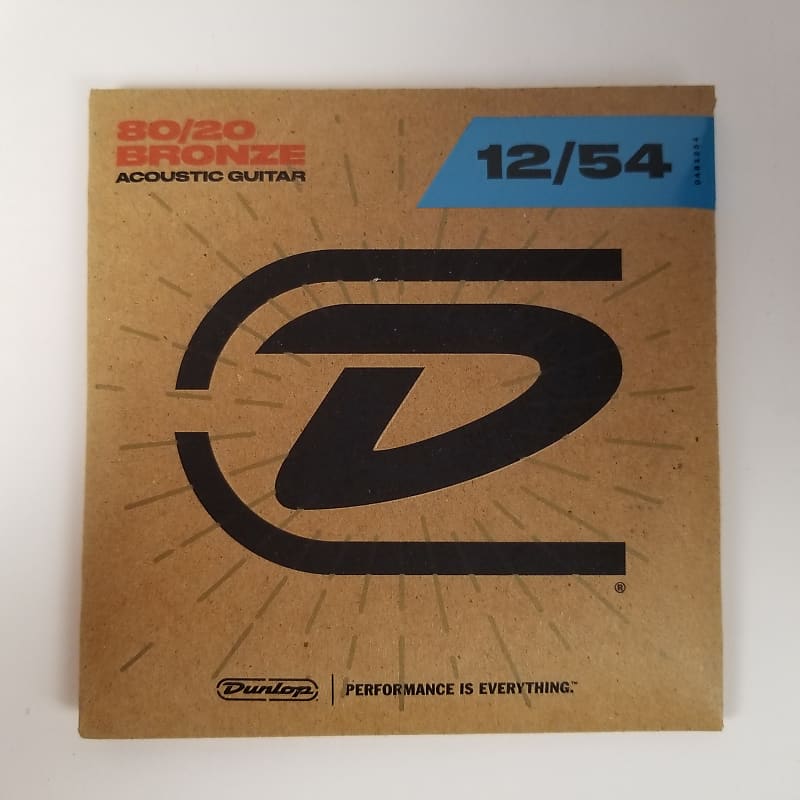Bulk Lot 12 pack Dunlop DAB1254 80 20 Bronze Acoustic Guitar Strings 12 54 Reverb