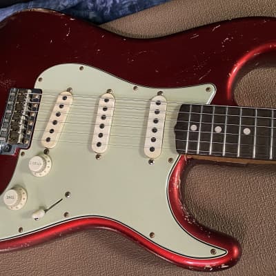NEW! 2023 Fender Custom Shop '60 Reissue Stratocaster Brazilian Board - Candy Apple Red - Relic Masterbuilt Dennis Galuszka - Flamed Neck - Authorized Dealer - 7.3lbs - G02078 for sale