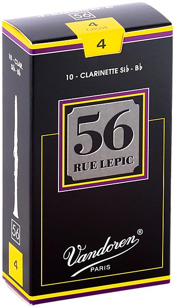 Vandoren CR504 56 Rue LePic Bb Clarinet Reeds - Strength 4 (Box of 10) image 1