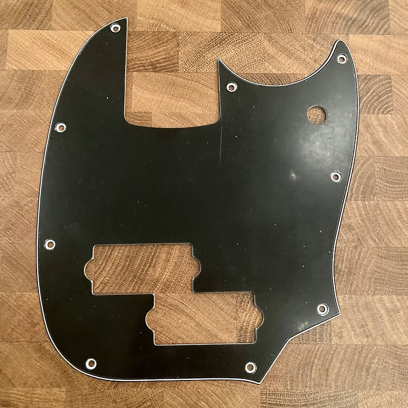 Fender Mustang Bass Pickguard B/W/B - B/W/B | Reverb