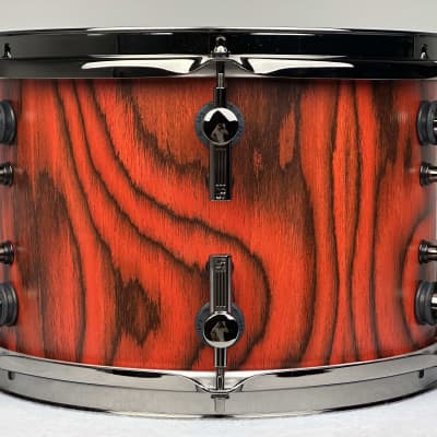 Sonor 22/10/12/15" SQ2 Medium Beech Drum Set - Fiery Red w/ Black Chrome Hardware image 17