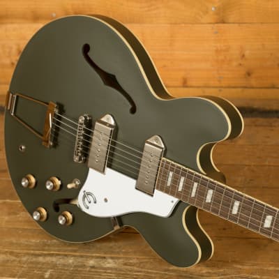 Epiphone Archtop Collection | Casino Worn - Worn Olive Drab image 5