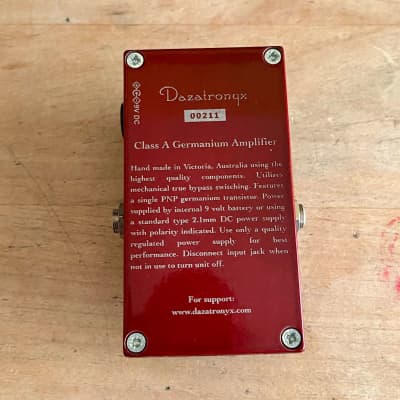 Dazatronyx Class A Germanium Amplifer | Reverb