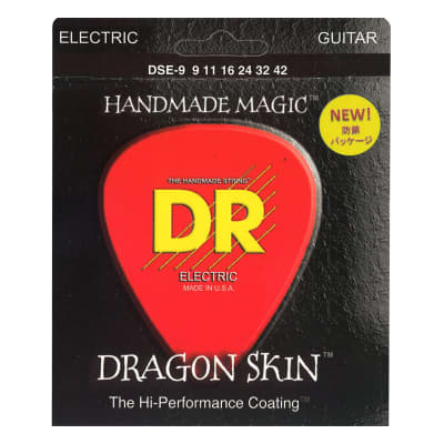 DR Strings DSE-9 Dragon Skin Coated Light Electric Guitar Strings image 2