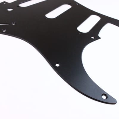 Matte Black Anodized Aluminum Pickguard, SSS, Fits 11 hole Mexican and American Fender Strat image 3