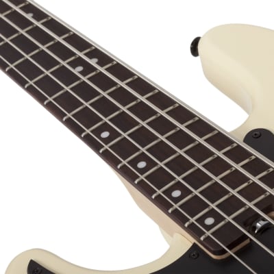 Schecter P-5 5-String Bass, Left-Handed, Ivory image 15