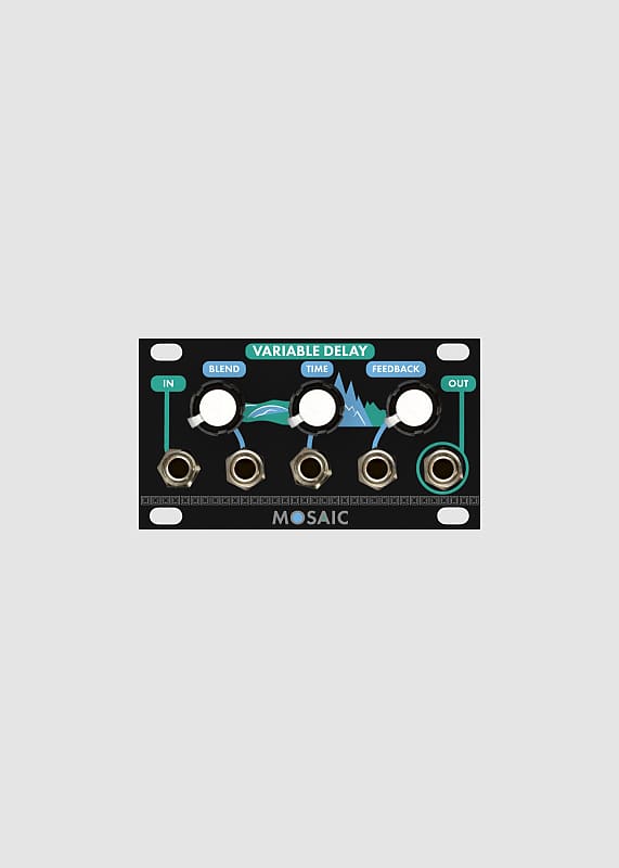 MOSAIC 1U VARIABLE DELAY BLACK : BRAND NEW :  [DETROIT MODULAR] image 1