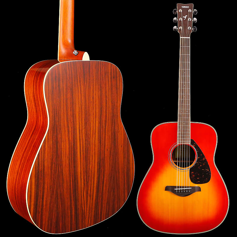 Yamaha FG830 AB Autumn Burst Folk Solid Top Rosewood B&S | Reverb