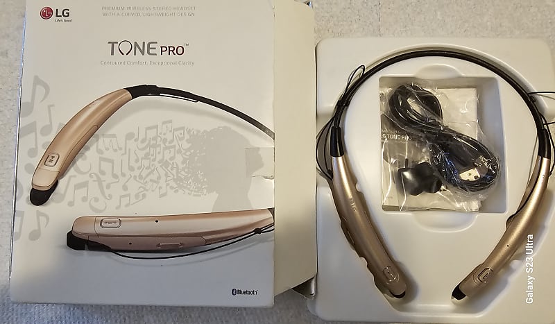 LG Tone PRO HBS-770 WIRELESS HEADSET IN ORIGINAL PACKAGING 2016 - Gold image 1