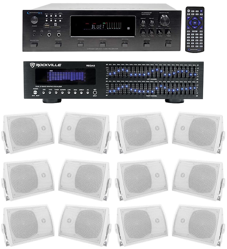 Technical Pro 6000w 6-Zone Home Theater Bluetooth Receiver+12 | Reverb
