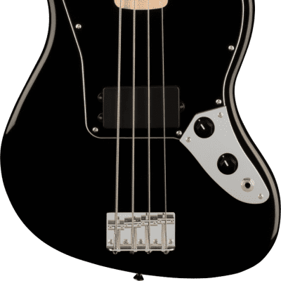 Squier Affinity Series Jaguar Bass Guitar with a Maple Fretboard in Black image 1