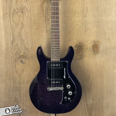 Ampeg AMG-1 Dan Armstrong MIJ Electric Guitar Purple Quilt Japan image 2