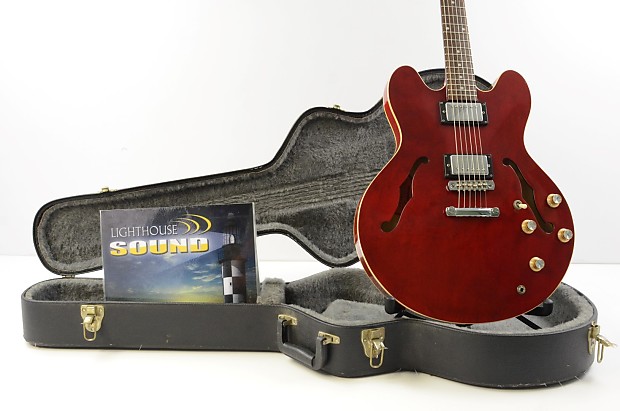 1998 Epiphone Dot ES-335 Electric Guitar - Cherry w/ OHSC | Reverb