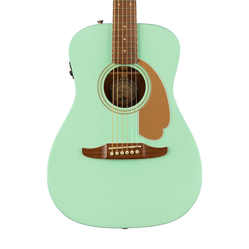最終値下げFender エレアコ Malibu player surfgreen Fender FSR California Malibu Player Small-Bodied Acoustic Guitar