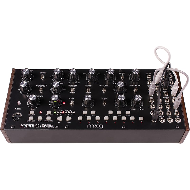 Moog Mother-32 Tabletop / Eurorack Semi-Modular Synthesizer 2015 - Present - Black image 1