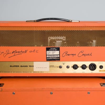 Marshall  JMP Model 1992 Super Bass 100 Tube Amplifier (1973), ser. #SB/A 2951E. image 4