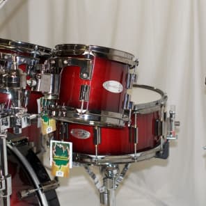 Drumcraft Series 8 Maple 7-pc Drumset in "Redburst" with Hardware -NEW image 6