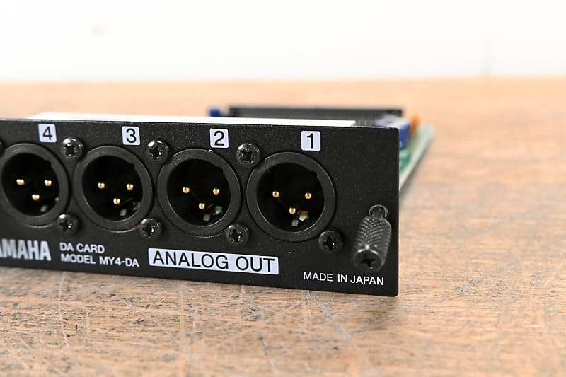 YAMAHA ヤマハ　DA CARD MY4-DA Yamaha MY4DA Digital-to-Analog Output DA Card, 4-Output XLR3-32