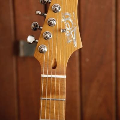 Jet Guitars JS-450Q TBL Transparent Blue HSS Electric Guitar image 4