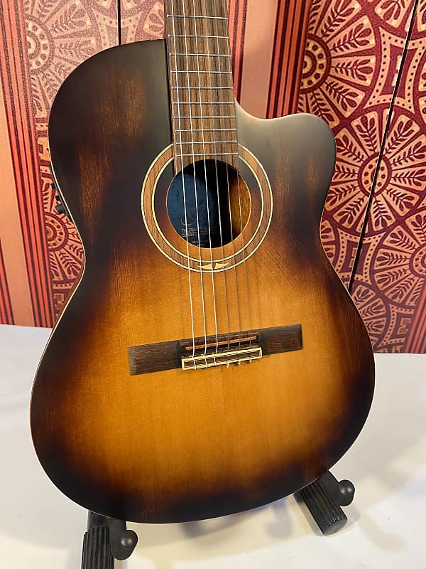 Ortega DSSUITE-C/E Distressed Acoustic/Electric Classical Guitar image 1