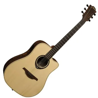 Lag T270DCE Tramontane Dreadnought Cutaway Acoustic-Electric Guitar image 3