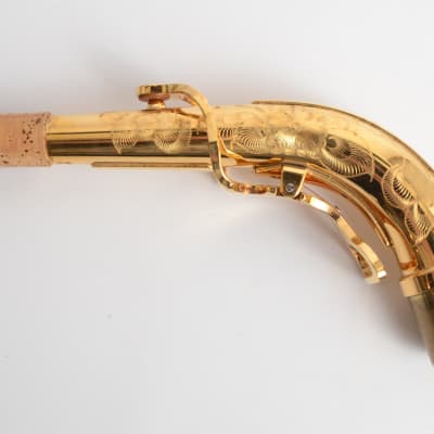 Yanagisawa A66 Gold Plated Alto Saxophone Neck Fully Engraved 2000's era A991 New Old Stock image 4