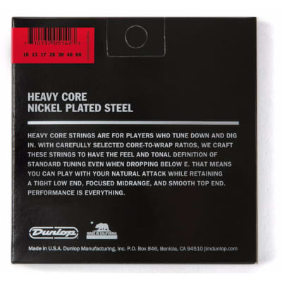 Dunlop DHCN1060-7 Heavy Core Drop-Tune Electric Guitar Strings, 7-String image 2