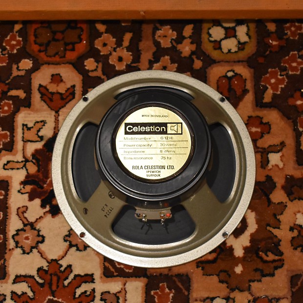 Vintage 1976 Celestion G12H Speaker Original T1234 Black Back From Amp Cabinet
