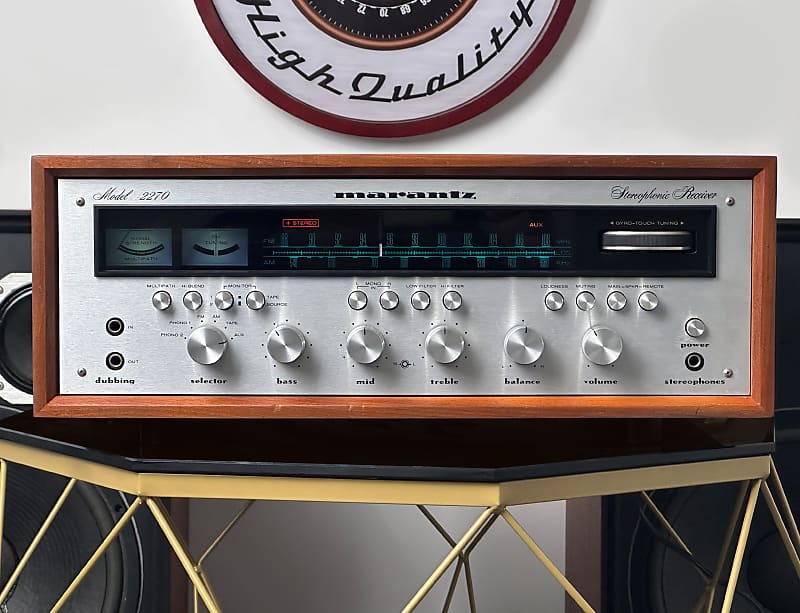EXCELLENT MARANTZ 2270 STEREO RECEIVER – SILVER FACE ICON – 1-YEAR WARRANTY  			