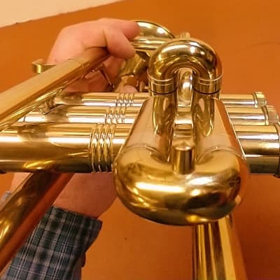 Olympian trumpet 1980s or 1990s - lacquered brass image 14