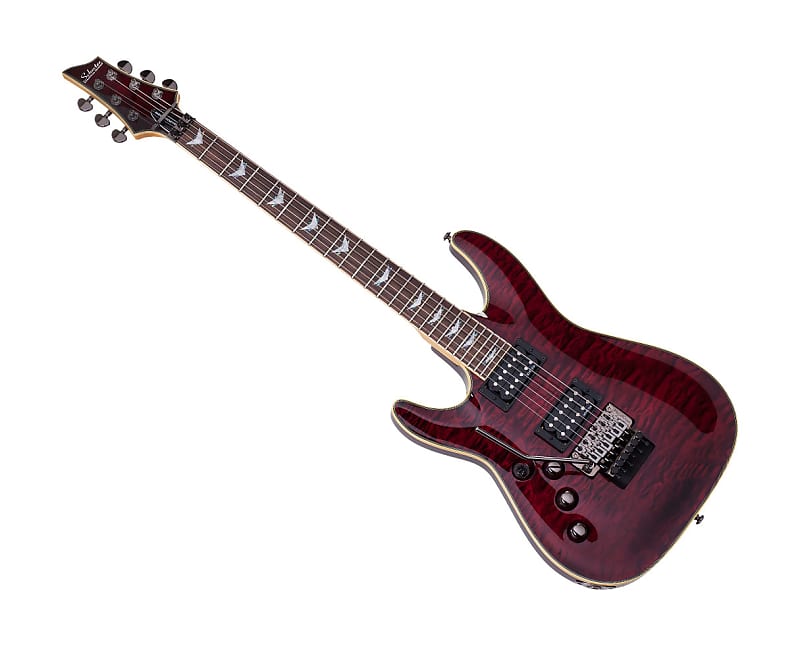 Schecter Omen Extreme-FR Left Handed Electric Guitar - Black Cherry - B-Stock image 1