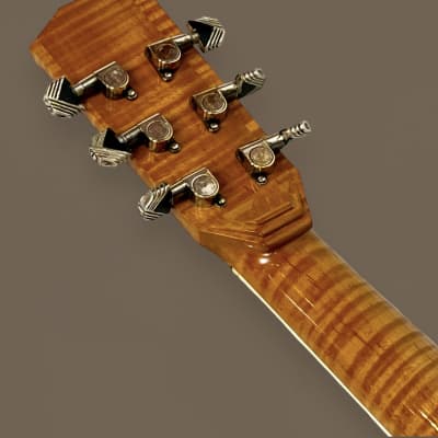 Jesselli Guitars Modernaire Circa 1989-1990 Natural Walnut & Ebony. Owned by Alan Rogan touring tech for Keith Richards. (Authorized Jesselli Dealer) image 18
