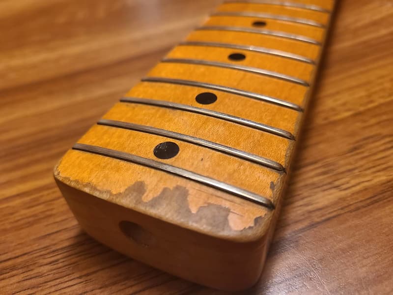 Fernandes strat neck w/locking tuners '80s - maple image 1