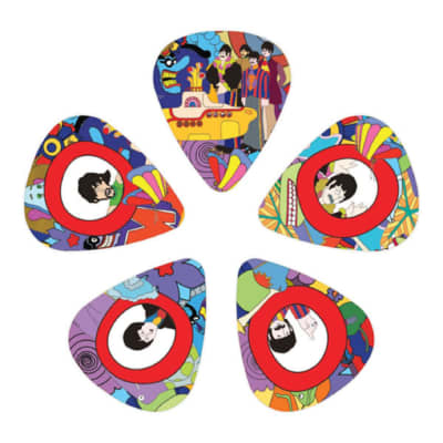 D'Addario 1CWH410B7 Yellow Submarine 50th Anniversary Medium Gauge Guitar Picks image 3