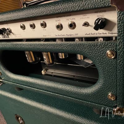 (Pre-Order) Two Rock Studio Signature  Head & 1x12 Matching Closed Back Cab in Green Tolex w/Cane Grill image 7
