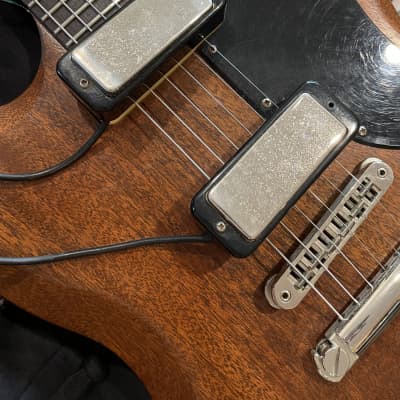 Gibson Mini humbucker pickups set neck/bridge RHY/lead - Silver image 1