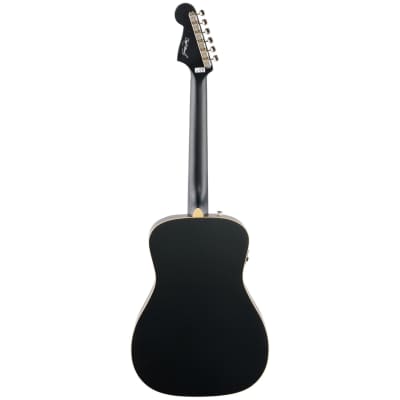 Fender Joe Strummer Campfire Acoustic-Electric Guitar (with Gig Bag), Matte Black image 6