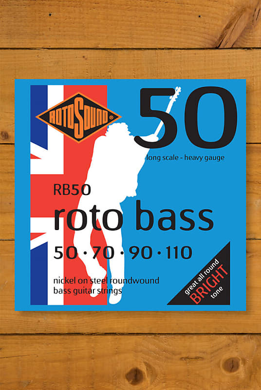 Rotosound Rb50 Roto Bass Nickel Long Scale 4 String Reverb