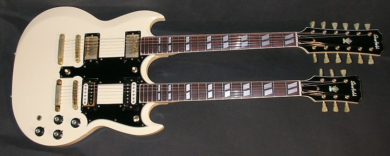 Starfield by Ibanez Doubleneck 1977 white | Reverb