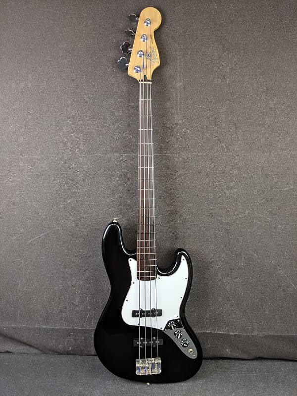 Fender 1998 Fretless Jazz Bass Guitar Made In Mexico Black Finish