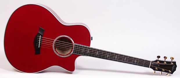 Taylor 616ce Grand Symphony ES Acoustic-Electric Guitar  Custom Red Flame image 1