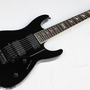 ESP LTD M-307 7-String Electric Guitar w/ OHSC, Black, EMG