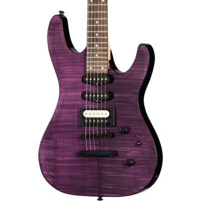 USED Kramer - Striker Figured HSS - Electric Guitar - Laurel Fingerboard w/ Stoptail - Transparent Purple for sale
