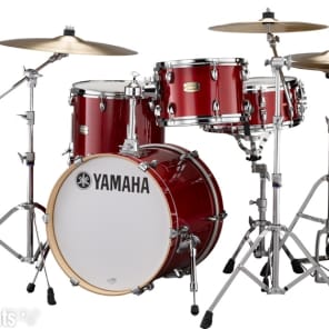 Yamaha SBP8F3 Stage Custom Bop 3-piece Shell Pack - Cranberry Red image 2