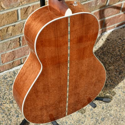 Fender PS-220E Parlor, Ovangkol Fingerboard, 3-Color Vintage Sunburst image 9