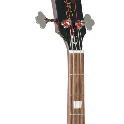 Epiphone Jack Casady Signature Bass Guitar Sparkling Burgundy image 4