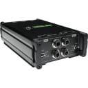 Mackie MDB-2P Passive Stereo Direct Box with dual 1/4” High-Impedance Inputs with Thru Outputs