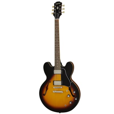 Epiphone ES-335 Semi-Hollow Body Electric Guitar (Vintage Sunburst) image 2