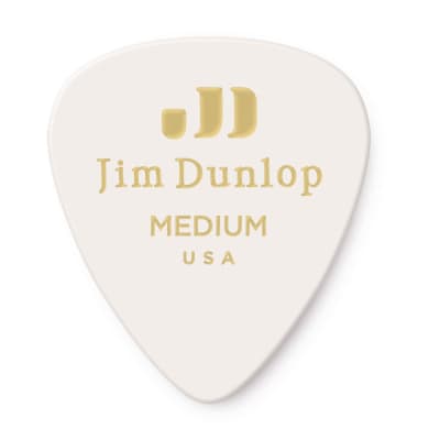 Dunlop 483R01MD Celluloid Guitar Picks 72 Picks White Classic image 3