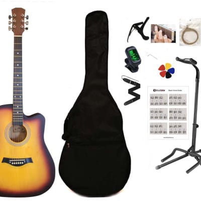 ARIA AFN-15CS Cherry Sunburst Acoustic Guitar (Fuzzworld